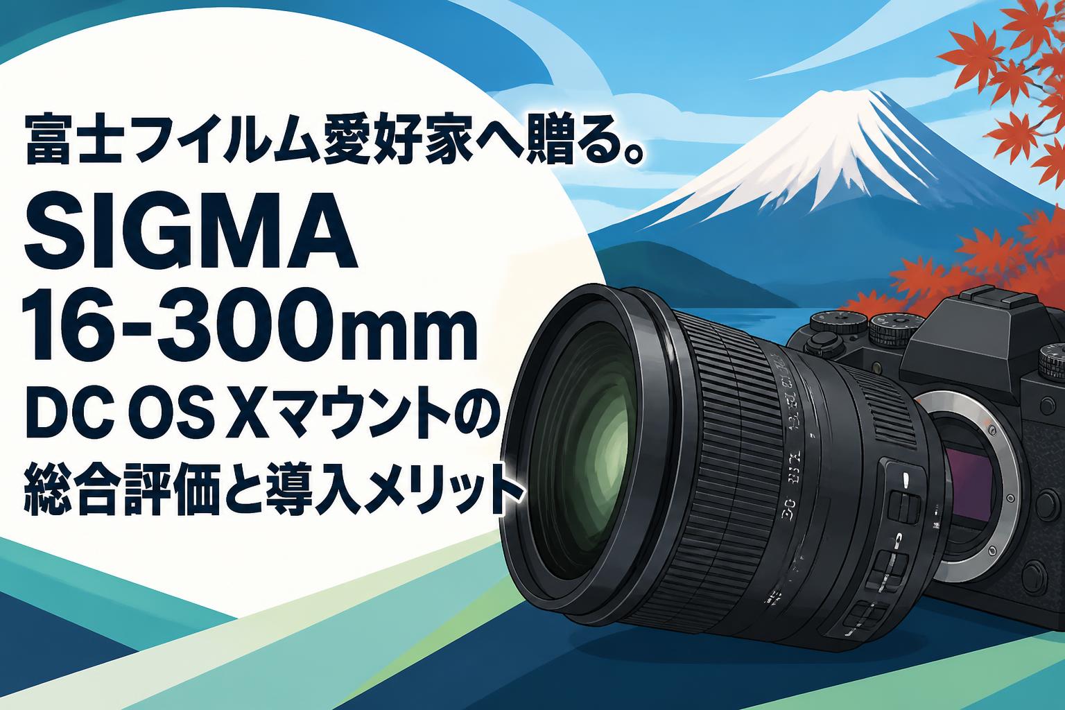 富士フイルム愛好家へ贈る。SIGMA 16-300mm DC OS Xマウントの総合評価と導入メリット