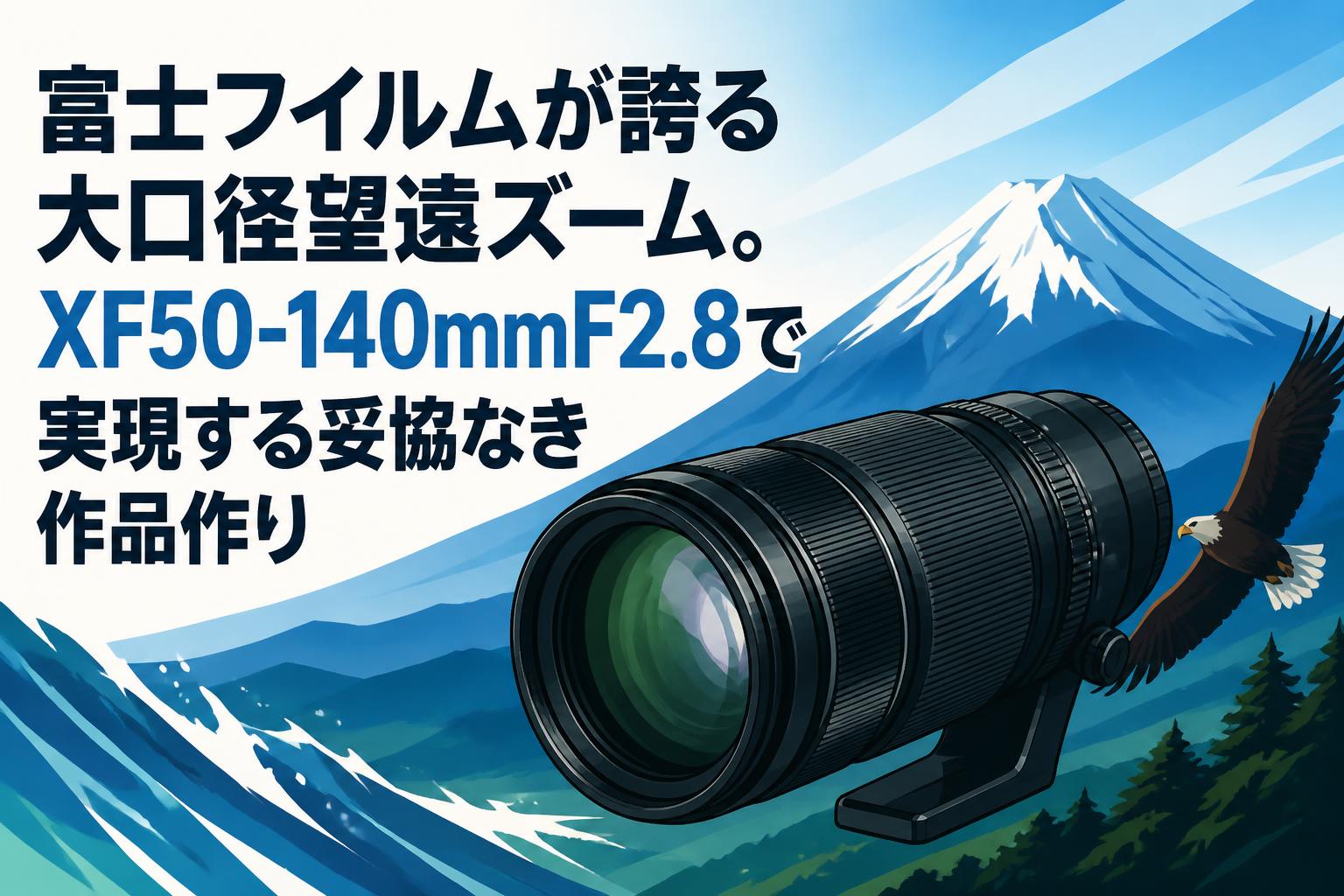 富士フイルムが誇る大口径望遠ズーム。XF50-140mmF2.8で実現する妥協なき作品作り