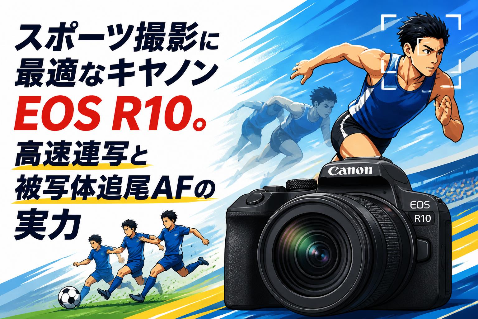 スポーツ撮影に最適なキヤノン EOS R10。高速連写と被写体追尾AFの実力