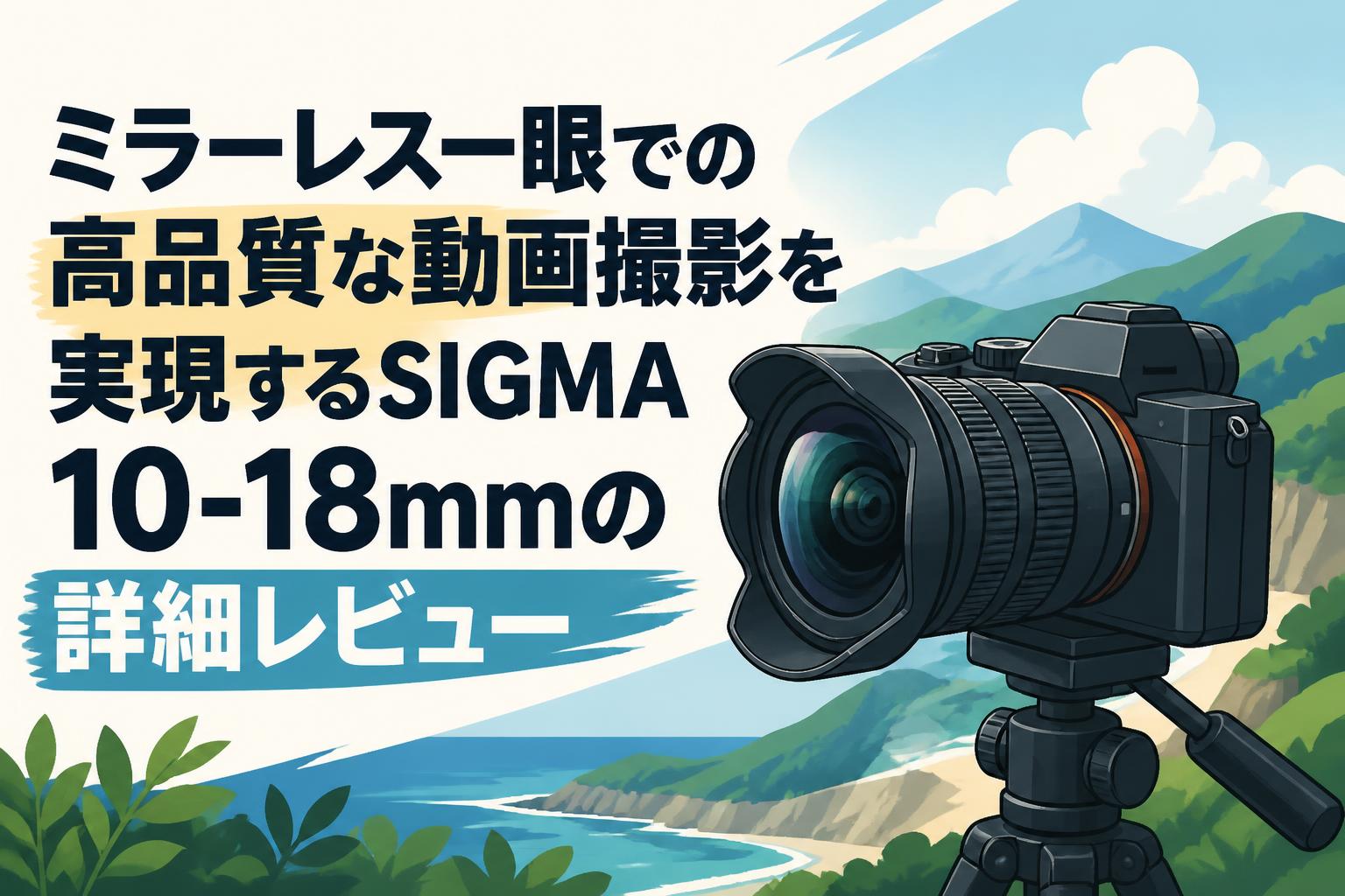 ミラーレス一眼での高品質な動画撮影を実現するSIGMA 10-18mmの詳細レビュー