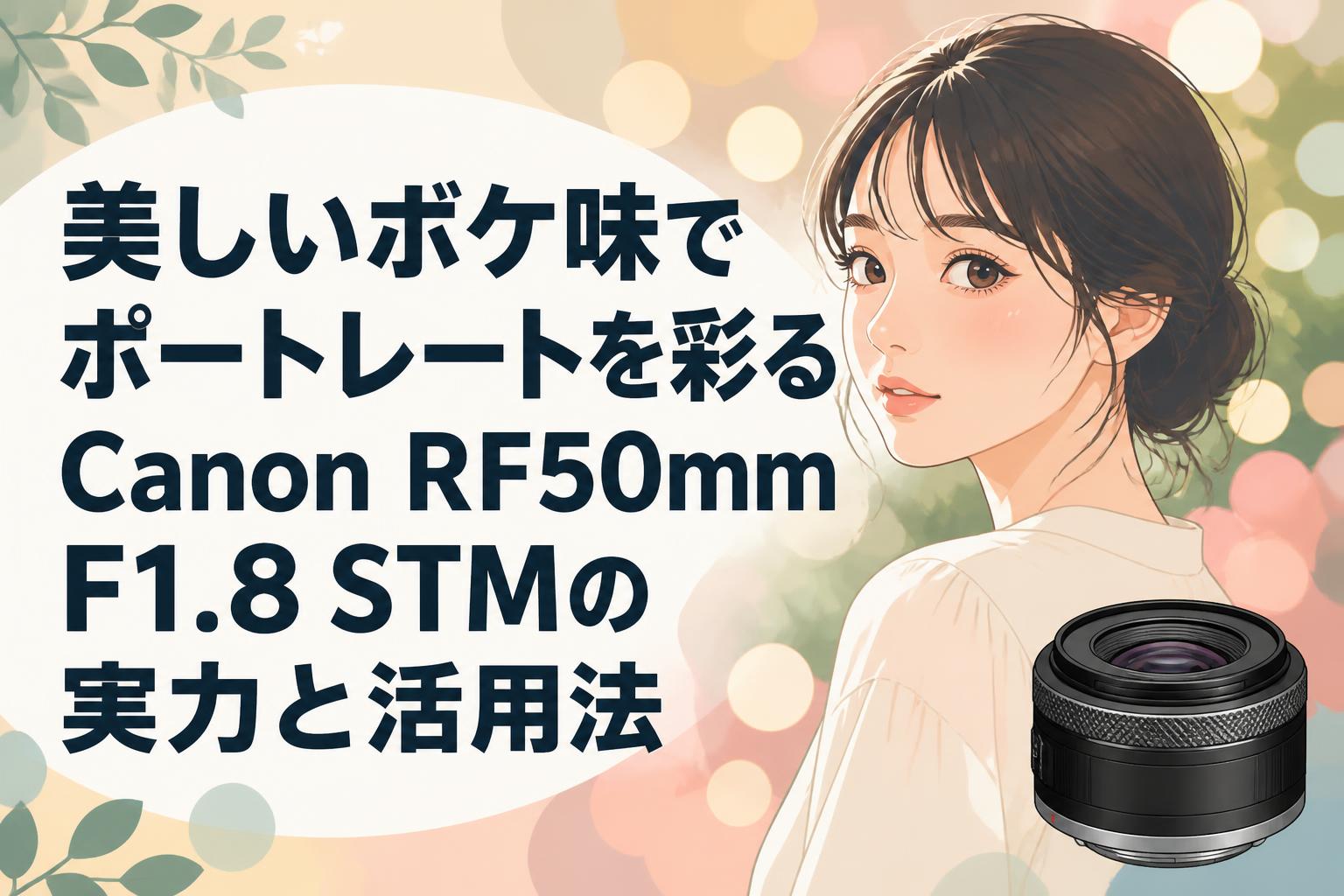 美しいボケ味でポートレートを彩るCanon RF50mm F1.8 STMの実力と活用法