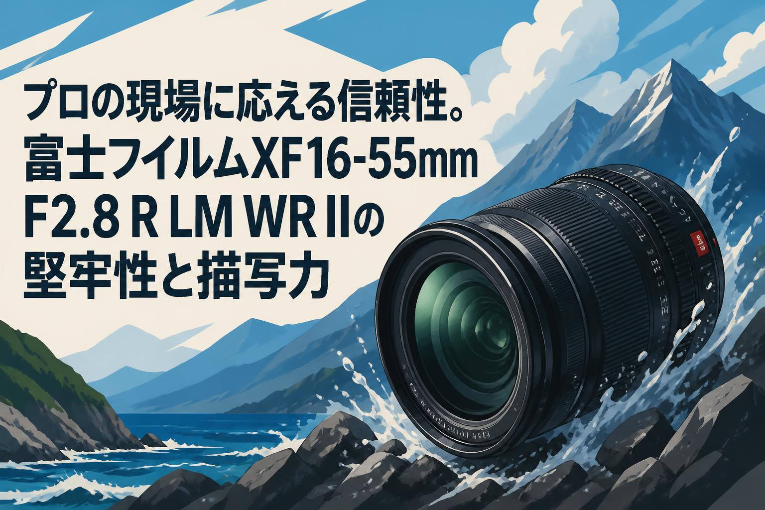 プロの現場に応える信頼性。富士フイルムXF16-55mmF2.8 R LM WR IIの堅牢性と描写力