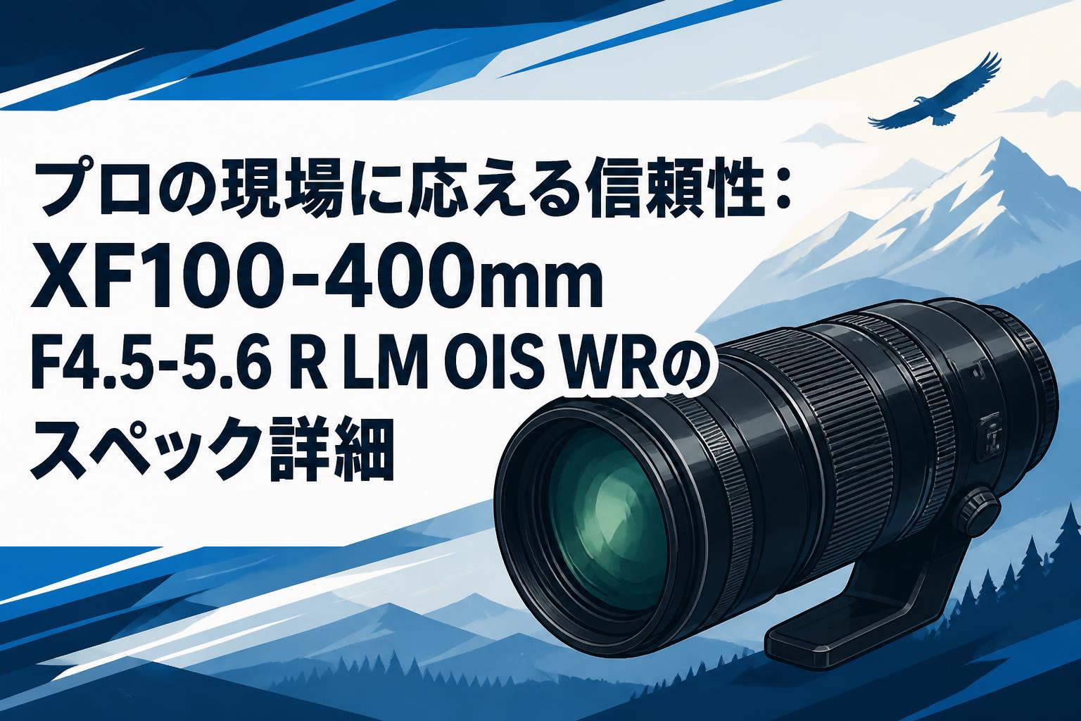 プロの現場に応える信頼性：XF100-400mm F4.5-5.6 R LM OIS WRのスペック詳細