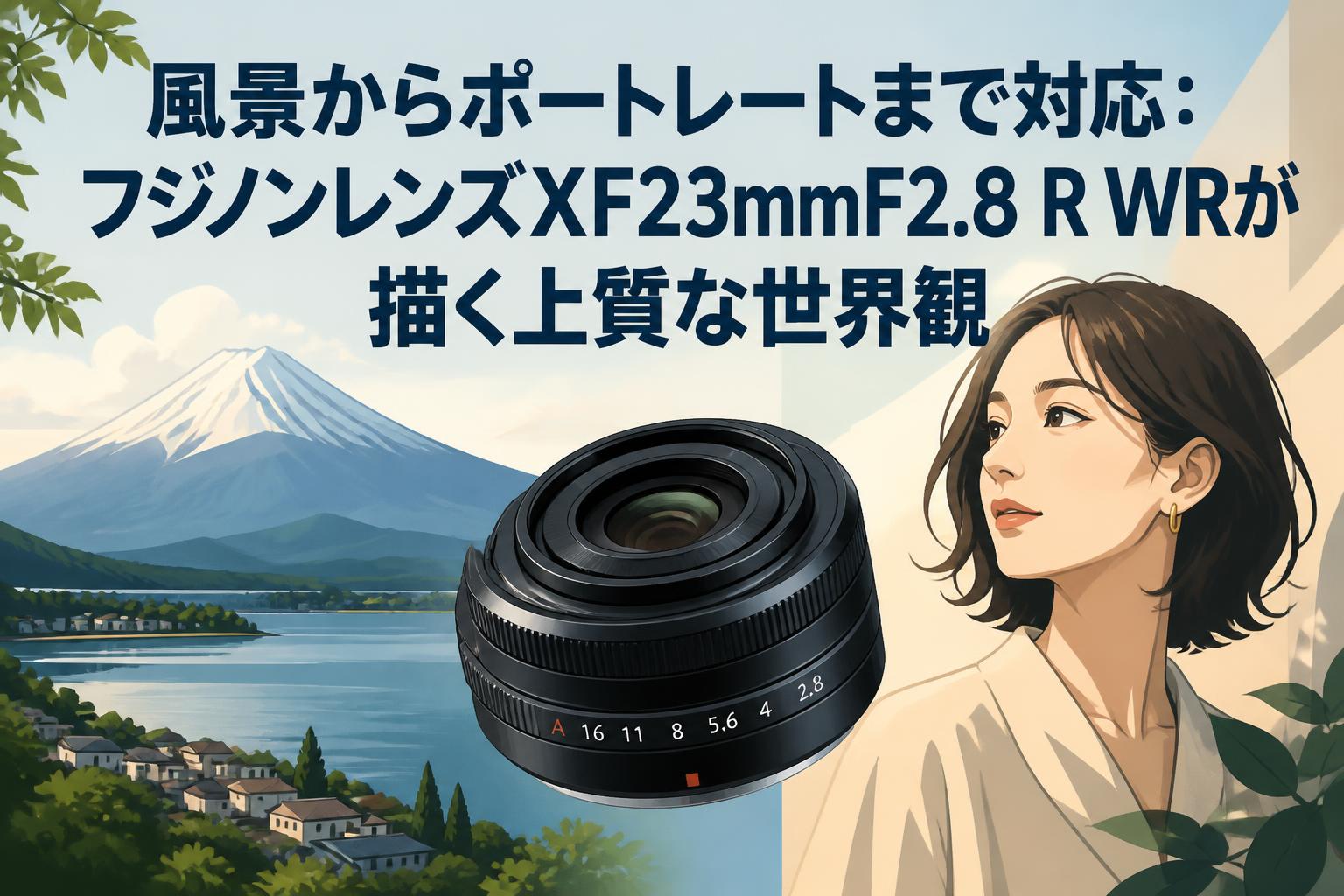 風景からポートレートまで対応：フジノンレンズXF23mmF2.8 R WRが描く上質な世界観