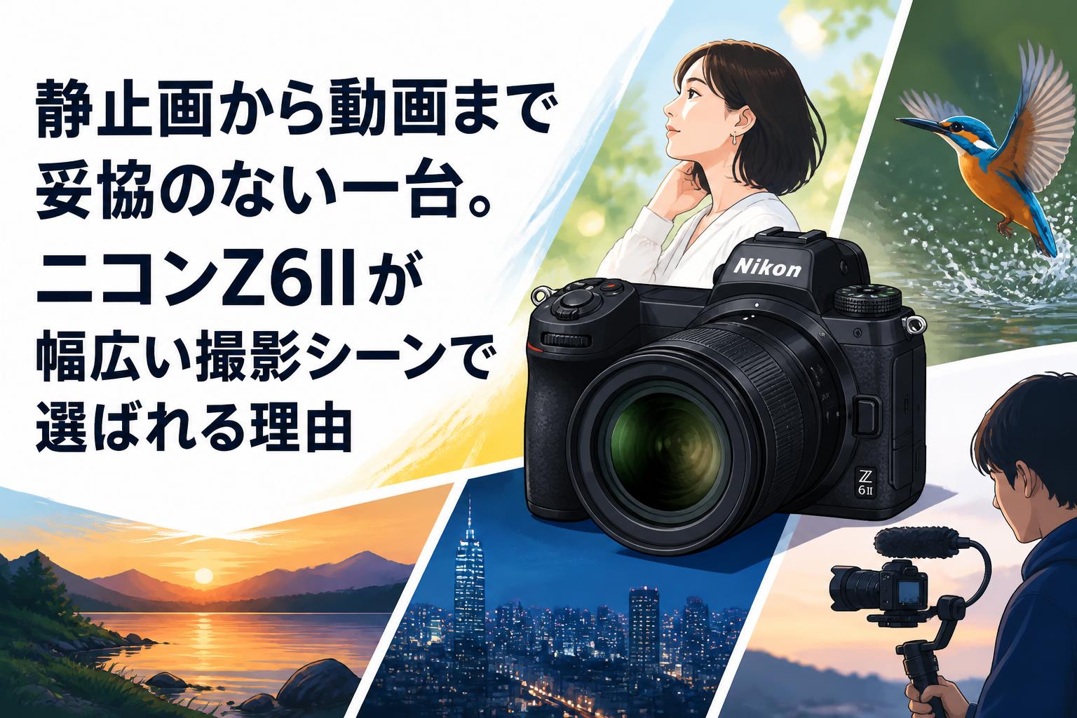 静止画から動画まで妥協のない一台。ニコンZ6IIが幅広い撮影シーンで選ばれる理由