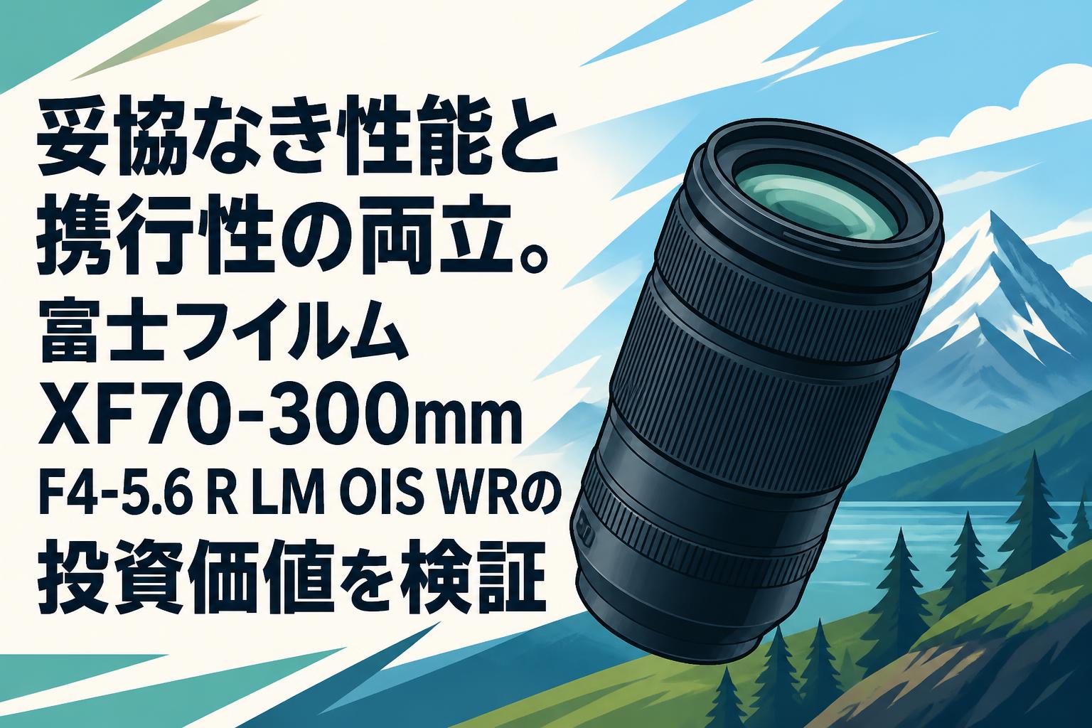 妥協なき性能と携行性の両立。富士フイルム XF70-300mm F4-5.6 R LM OIS WRの投資価値を検証