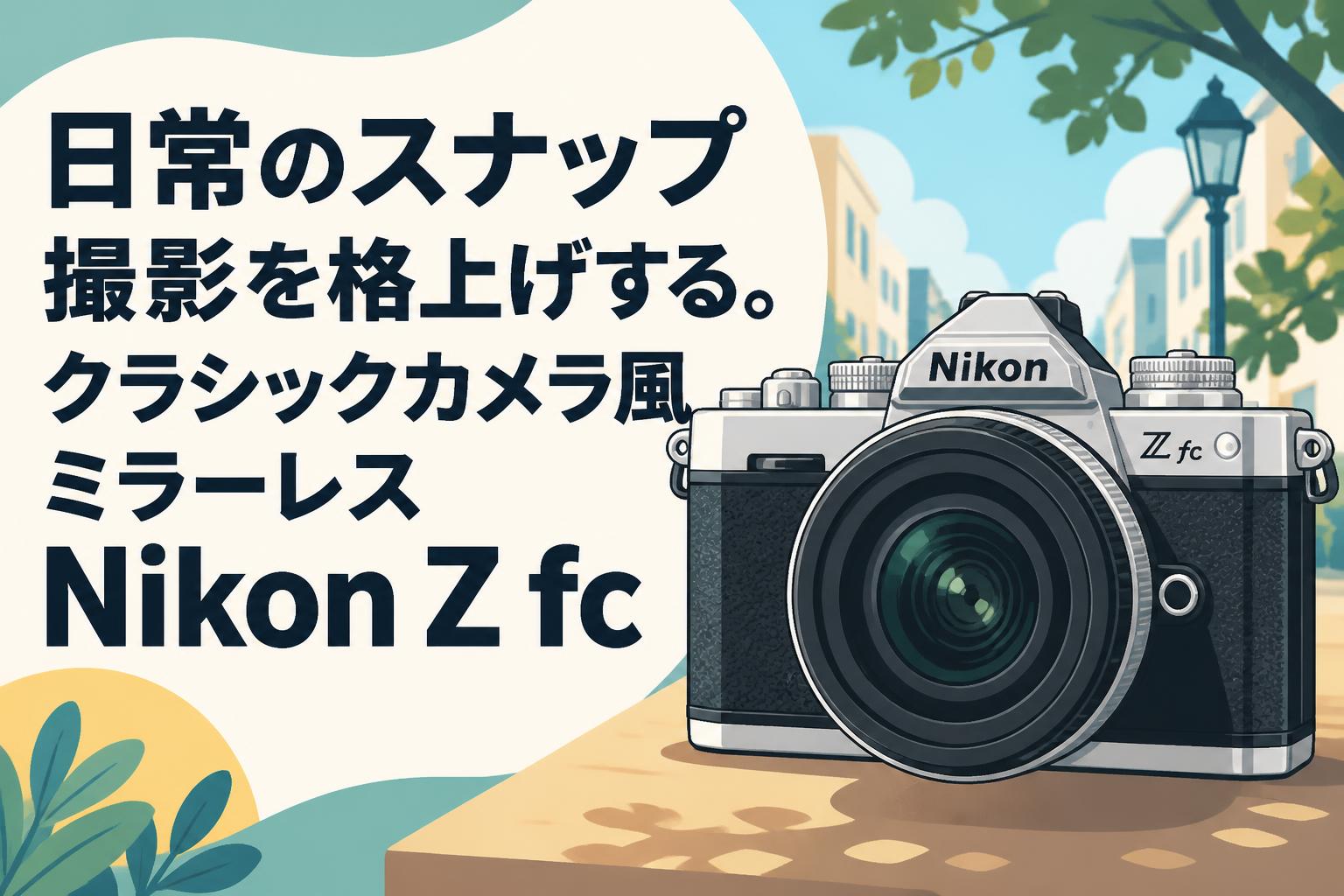 日常のスナップ撮影を格上げする。クラシックカメラ風ミラーレスNikon Z fc