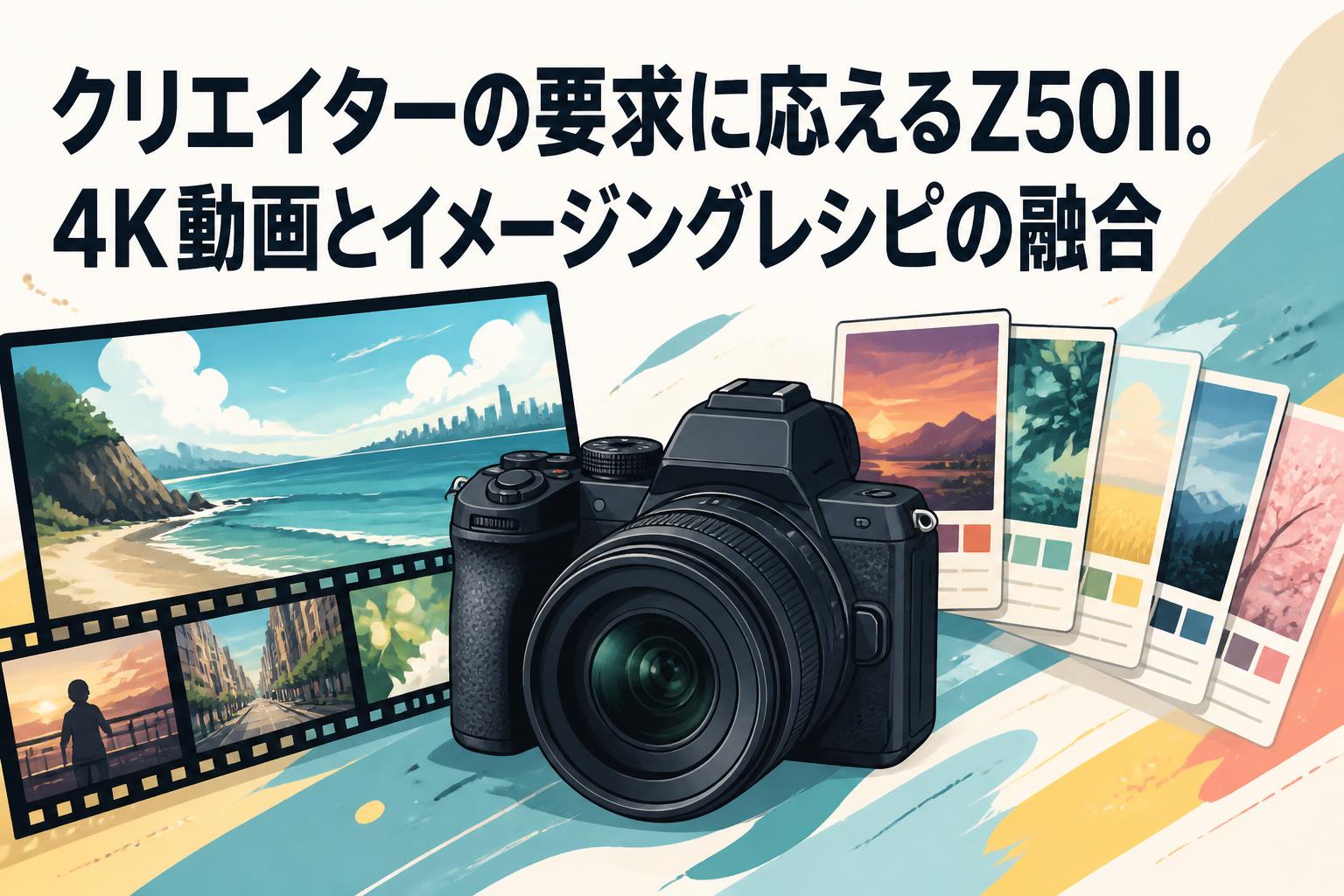 クリエイターの要求に応えるZ50II。4K動画とイメージングレシピの融合