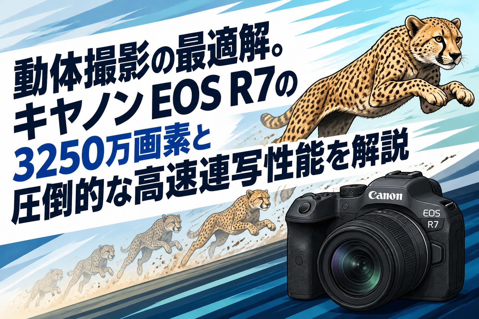 動体撮影の最適解。キヤノン EOS R7の3250万画素と圧倒的な高速連写性能を解説
