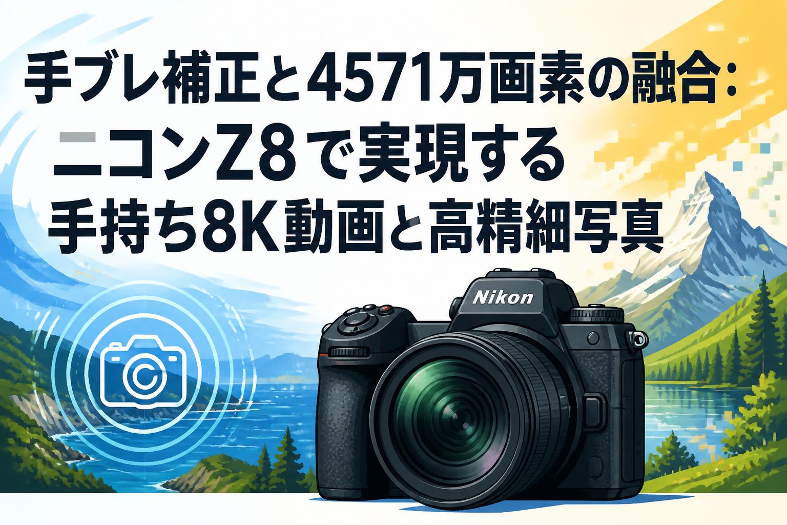 手ブレ補正と4571万画素の融合：ニコンZ8で実現する手持ち8K動画と高精細写真