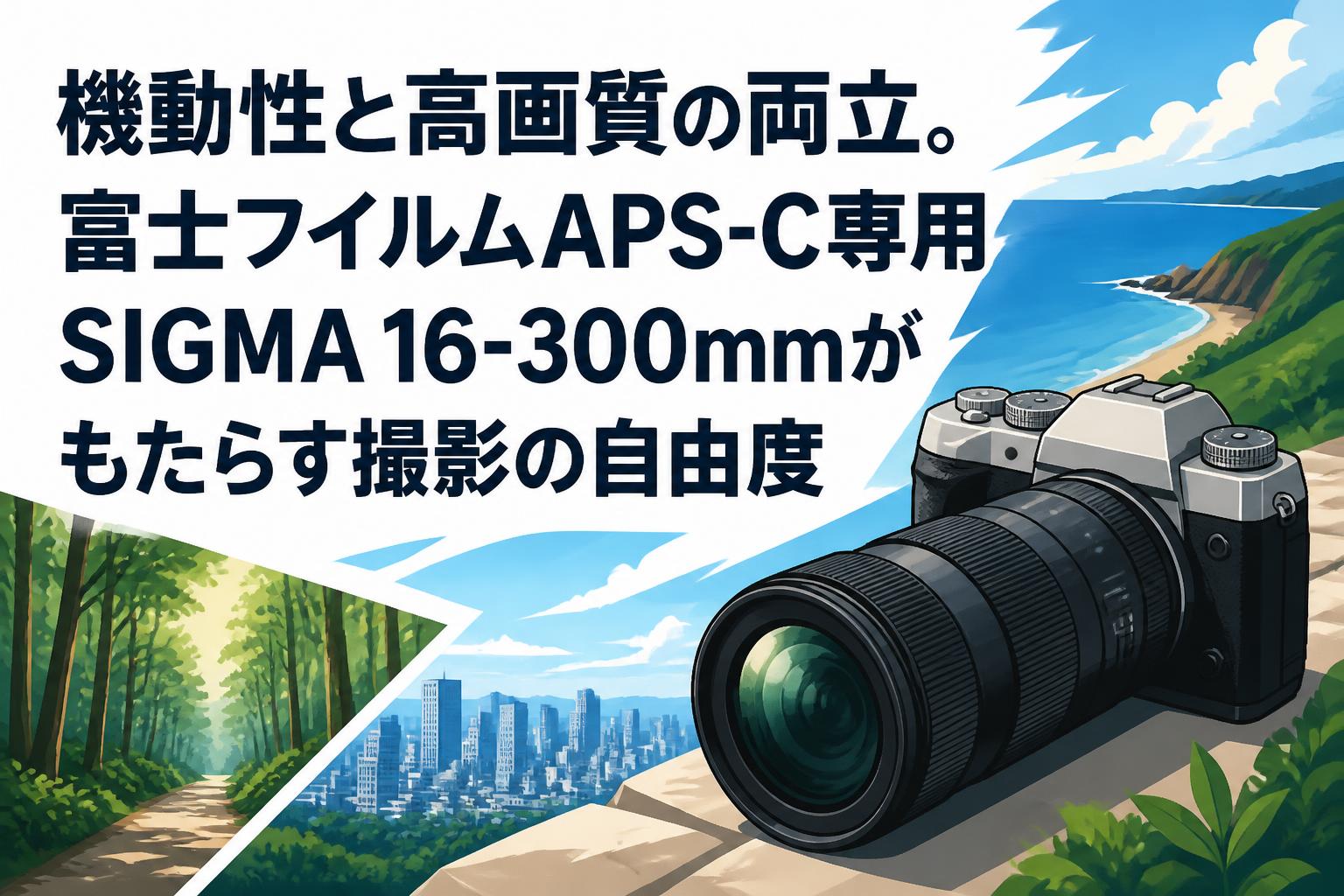 機動性と高画質の両立。富士フイルムAPS-C専用SIGMA 16-300mmがもたらす撮影の自由度