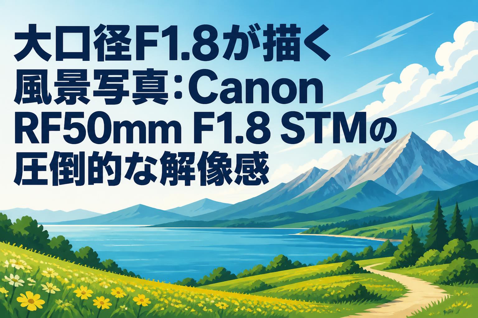 大口径F1.8が描く風景写真：Canon RF50mm F1.8 STMの圧倒的な解像感