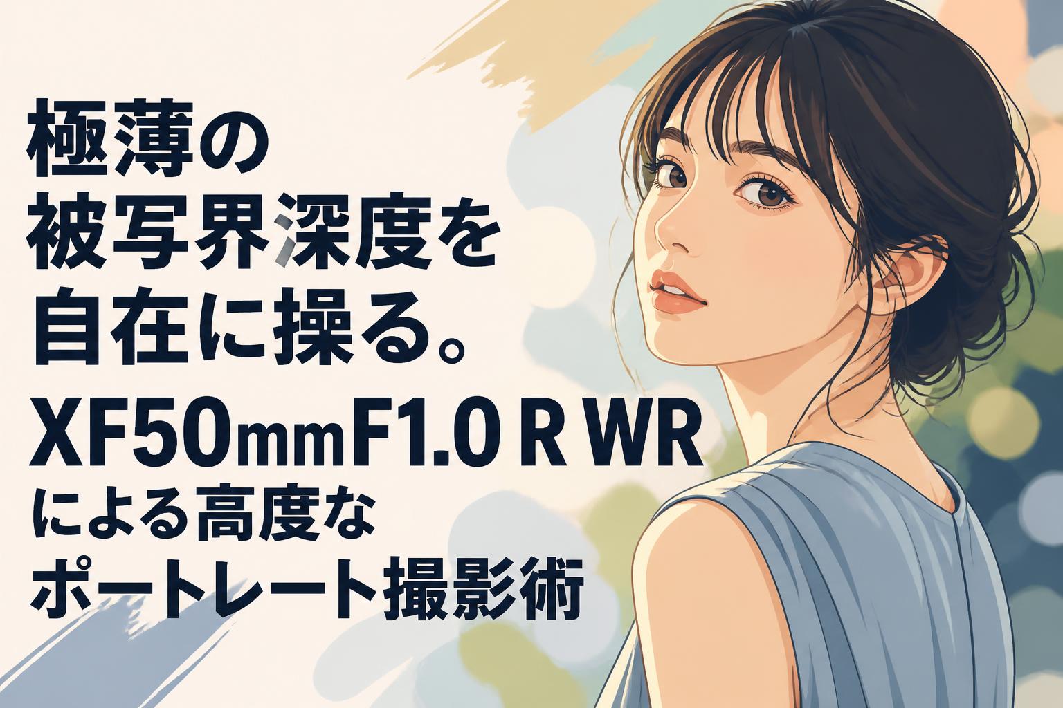 極薄の被写界深度を自在に操る。XF50mmF1.0 R WRによる高度なポートレート撮影術