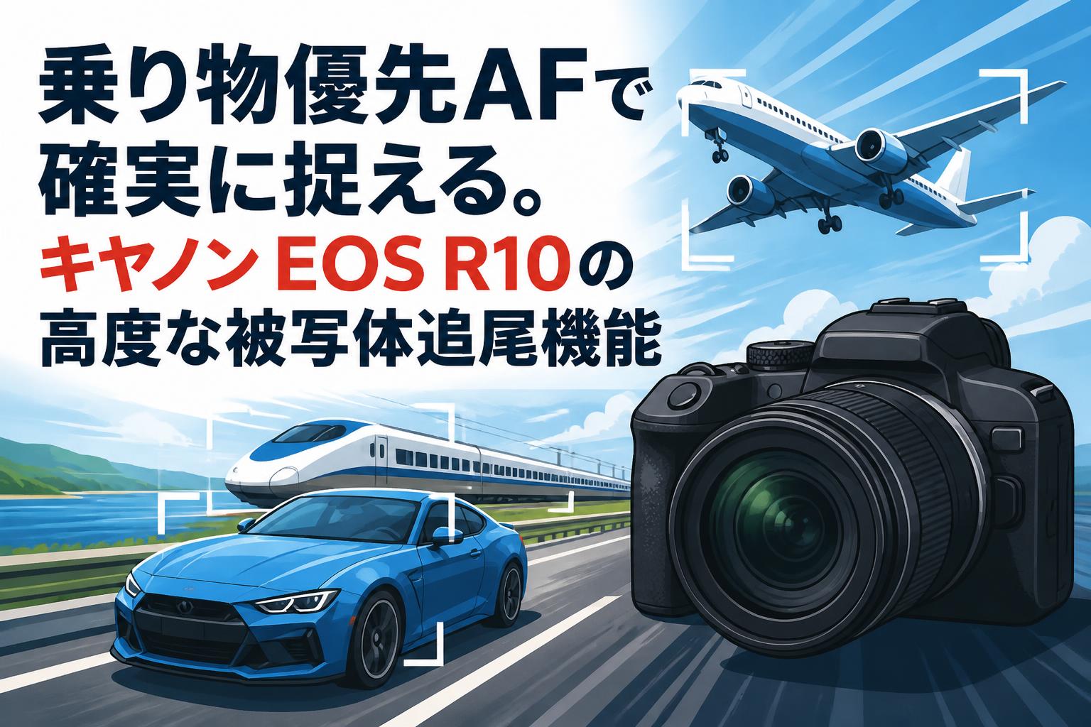 乗り物優先AFで確実に捉える。キヤノン EOS R10の高度な被写体追尾機能