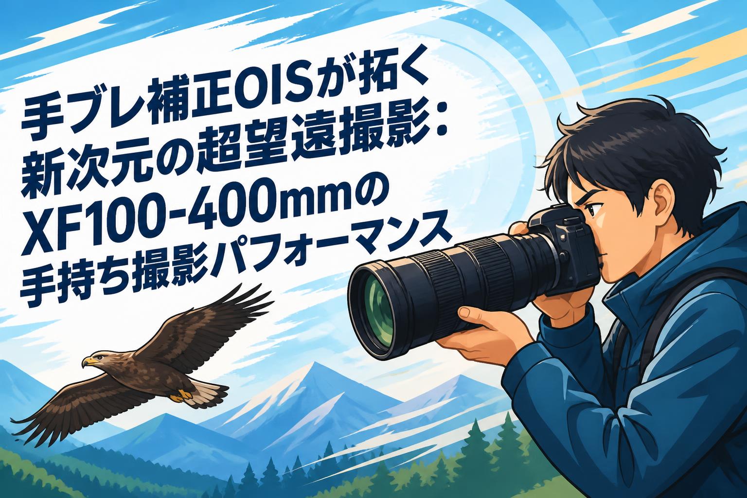 手ブレ補正OISが拓く新次元の超望遠撮影：XF100-400mmの手持ち撮影パフォーマンス
