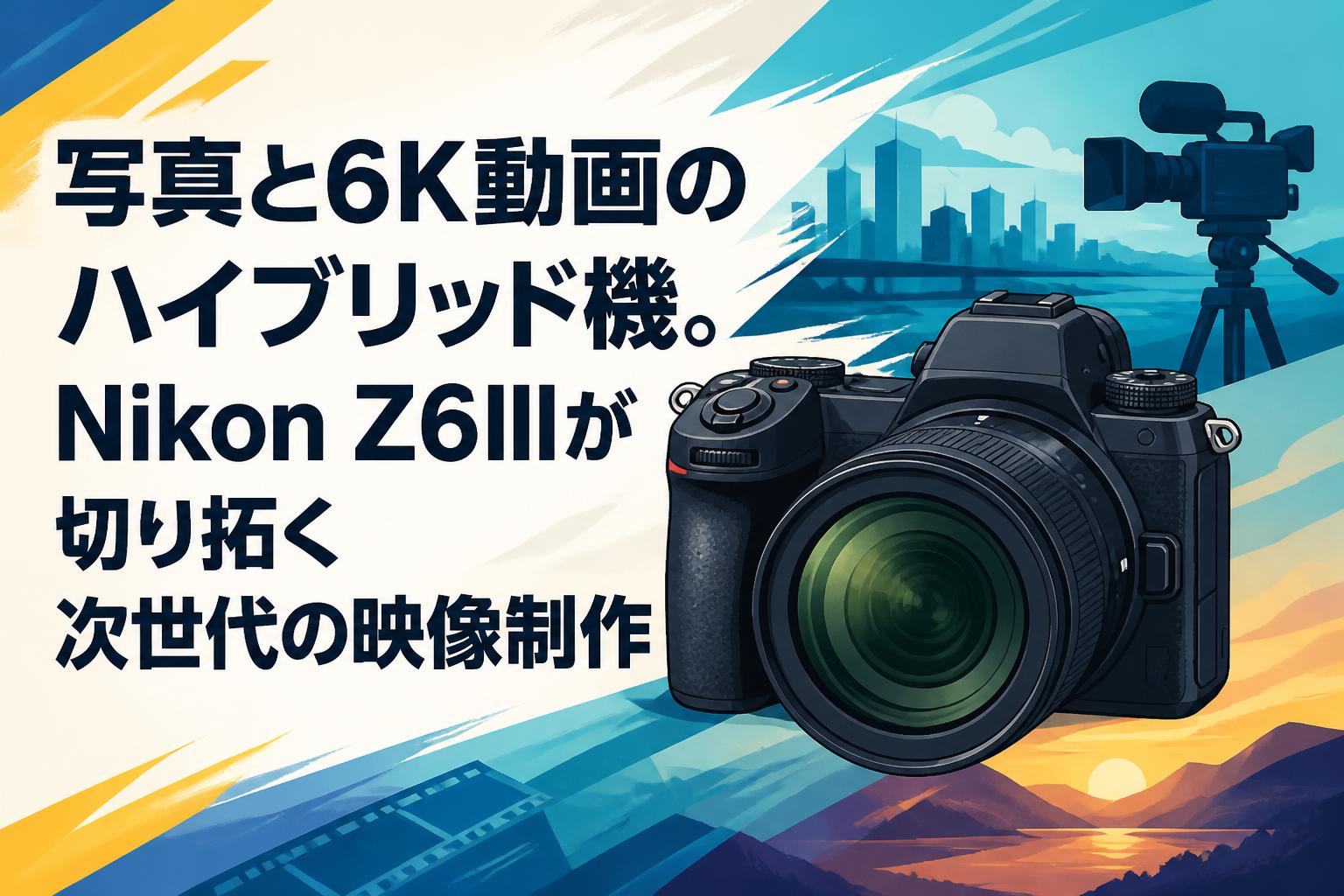 写真と6K動画のハイブリッド機。Nikon Z6IIIが切り拓く次世代の映像制作