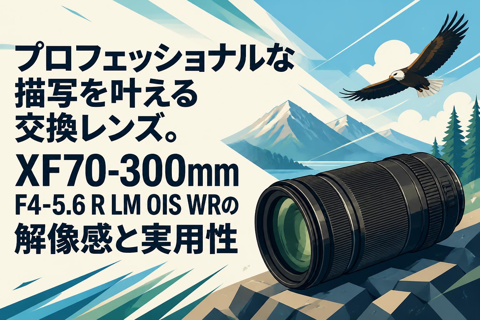 プロフェッショナルな描写を叶える交換レンズ。XF70-300mm F4-5.6 R LM OIS WRの解像感と実用性
