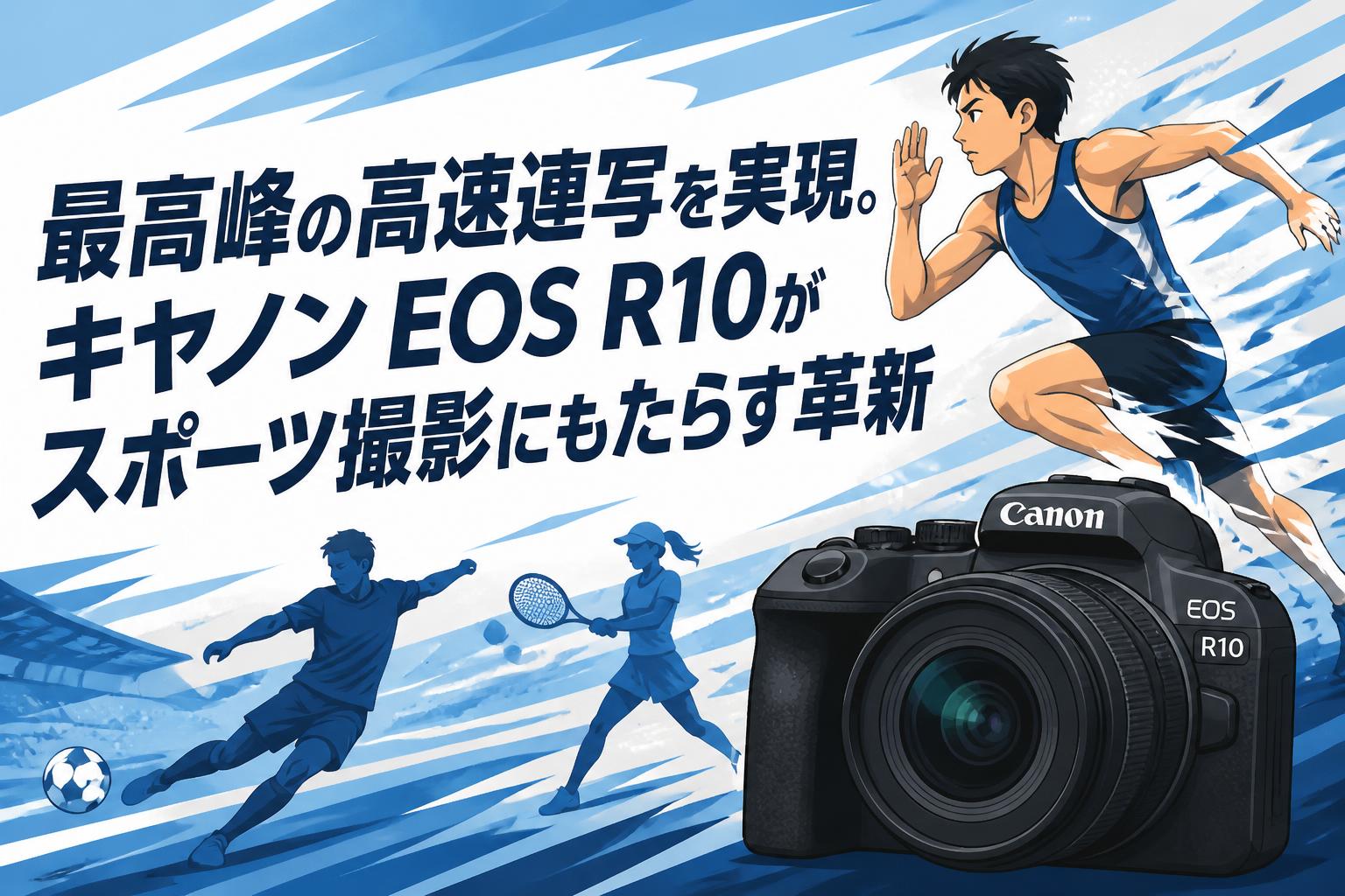 最高峰の高速連写を実現。キヤノン EOS R10がスポーツ撮影にもたらす革新