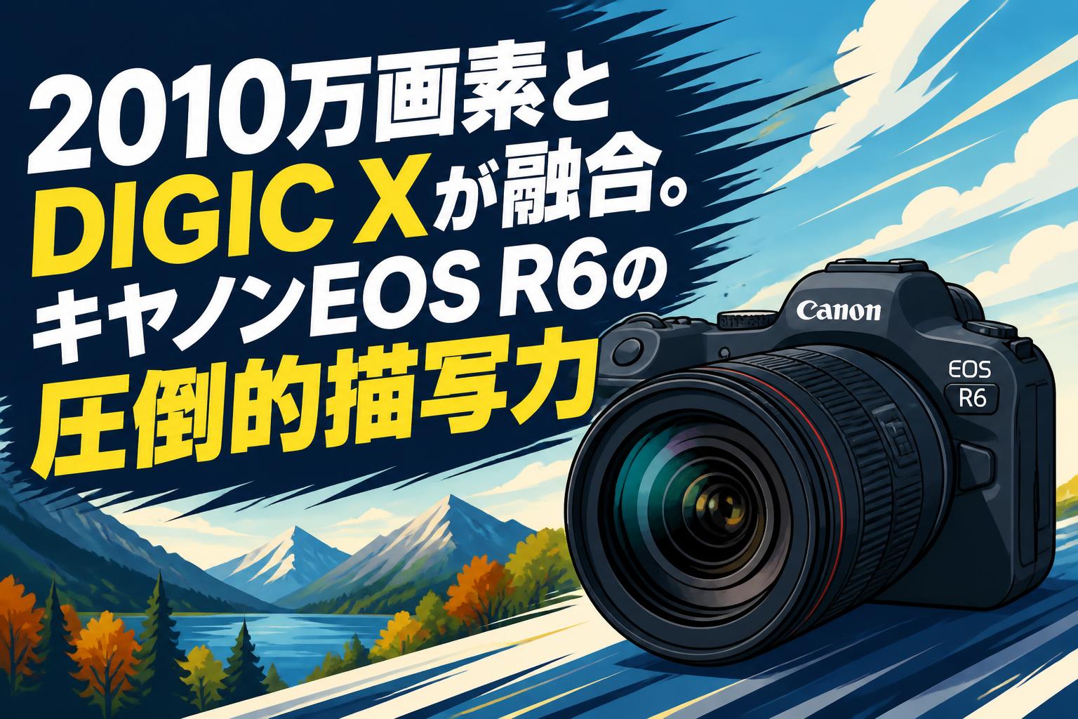 2010万画素とDIGIC Xが融合。キャノンEOS R6の圧倒的描写力