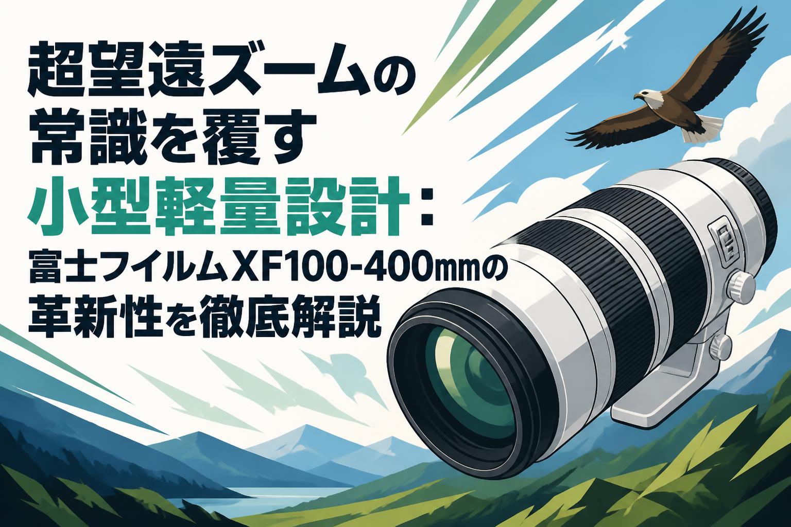超望遠ズームの常識を覆す小型軽量設計：富士フイルムXF100-400mmの革新性を徹底解説