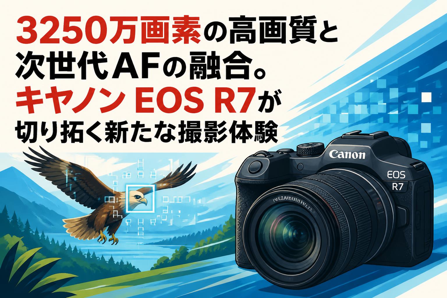 3250万画素の高画質と次世代AFの融合。キヤノン EOS R7が切り拓く新たな撮影体験