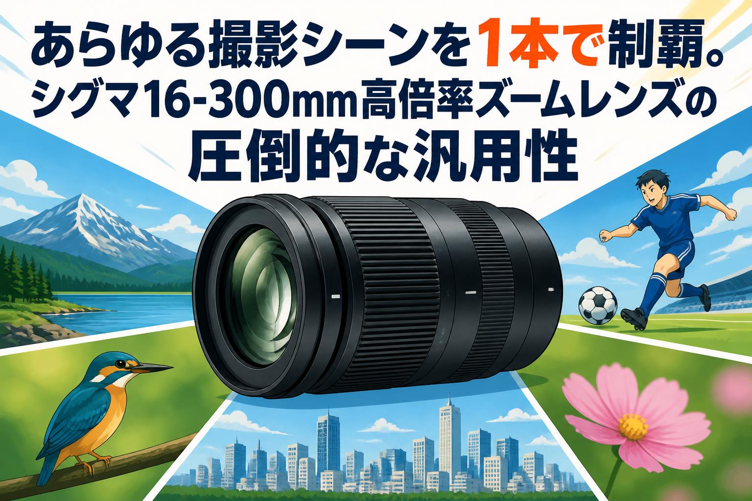 あらゆる撮影シーンを1本で制覇。シグマ16-300mm高倍率ズームレンズの圧倒的な汎用性