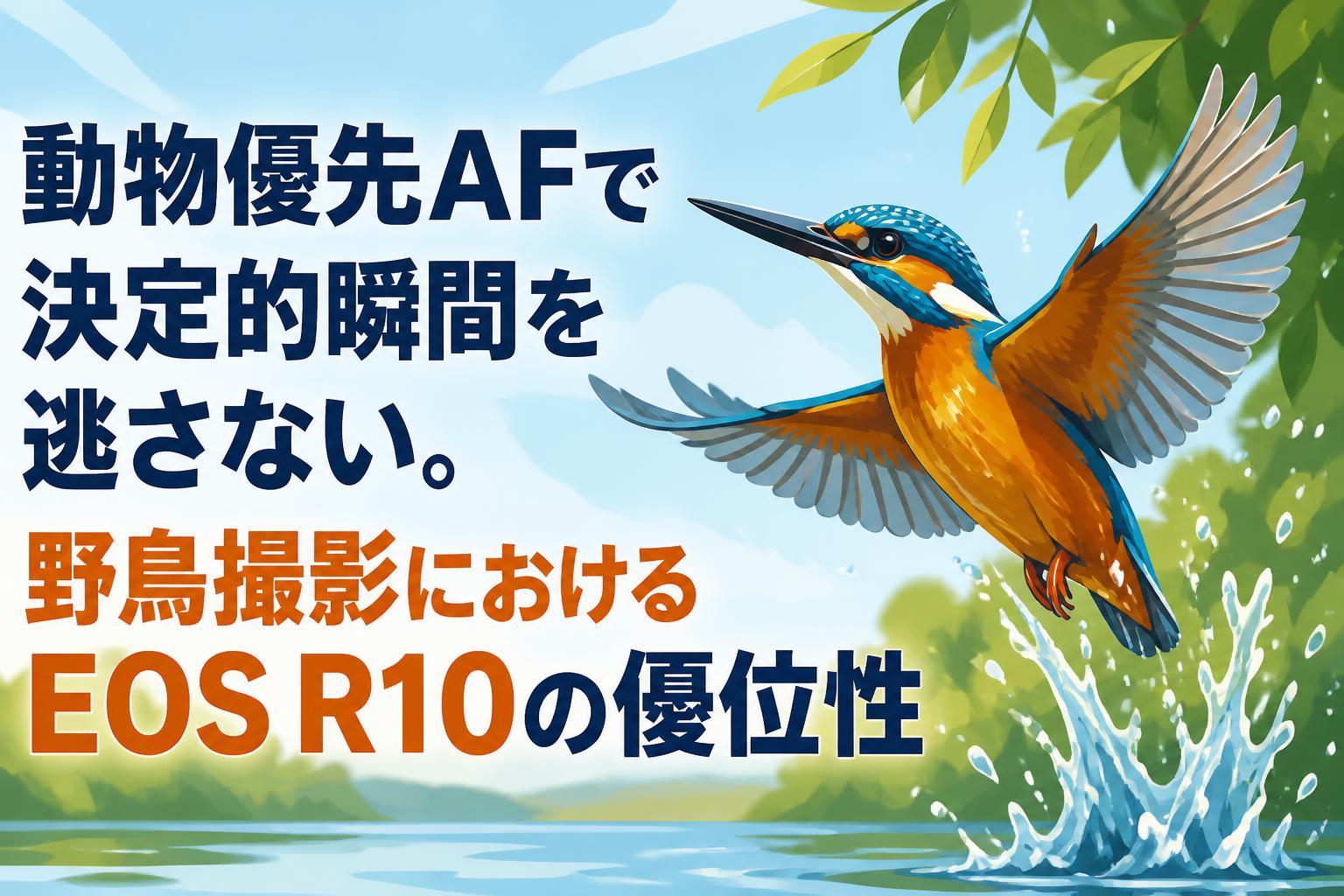 動物優先AFで決定的瞬間を逃さない。野鳥撮影におけるEOS R10の優位性