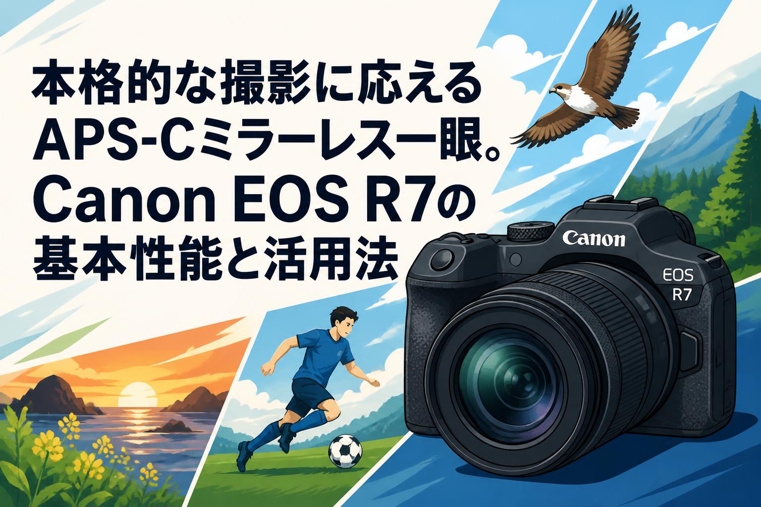 本格的な撮影に応えるAPS-Cミラーレス一眼。Canon EOS R7の基本性能と活用法