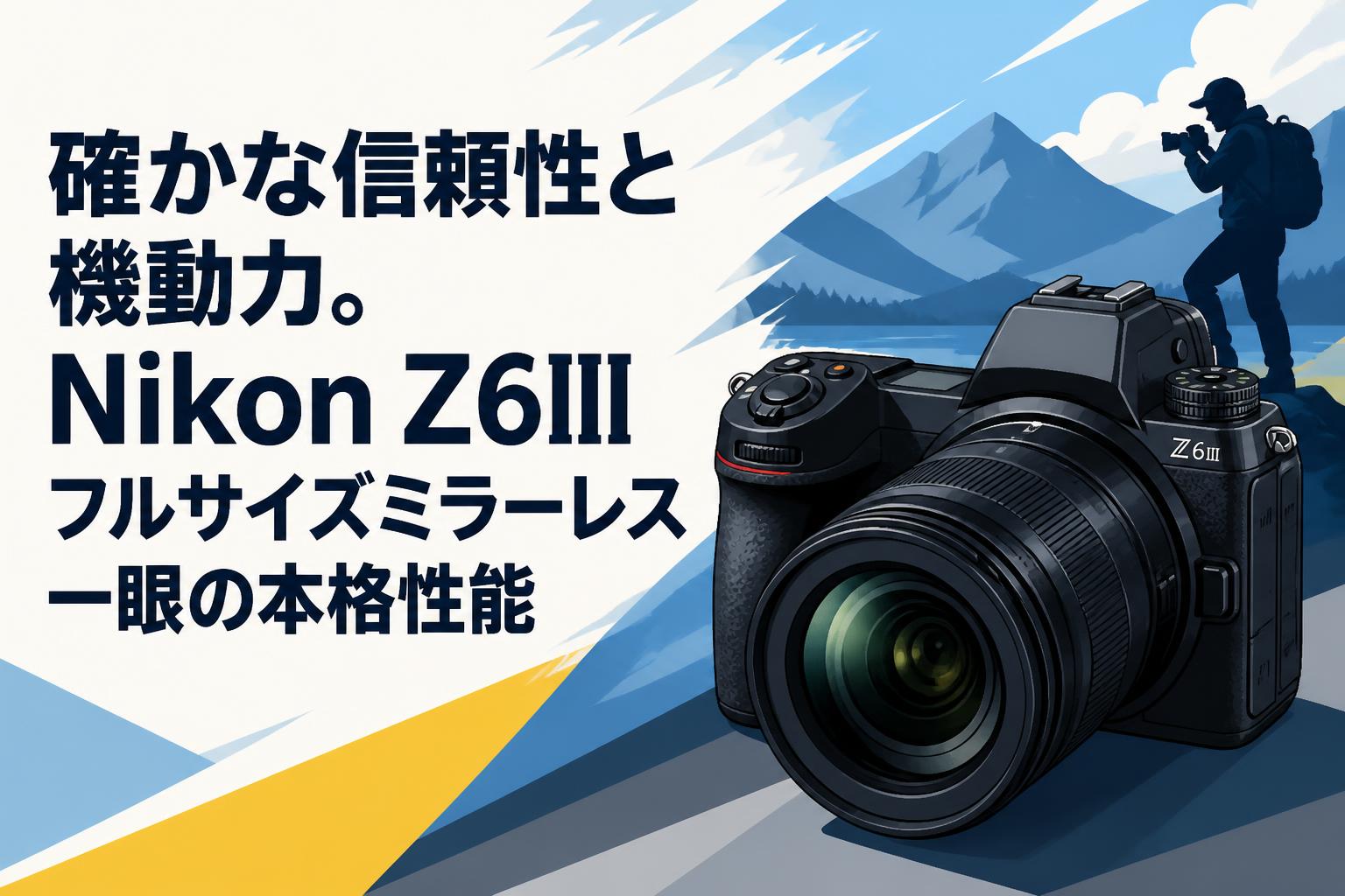 確かな信頼性と機動力。Nikon Z6IIIフルサイズミラーレス一眼の本格性能