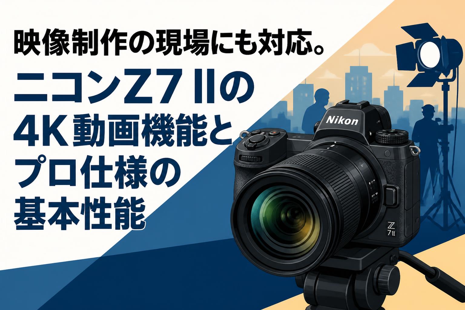 映像制作の現場にも対応。ニコンZ7 IIの4K動画機能とプロ仕様の基本性能