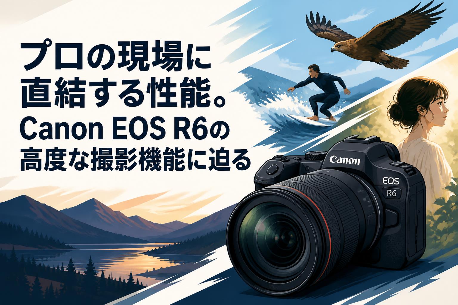 プロの現場に直結する性能。Canon EOS R6の高度な撮影機能に迫る