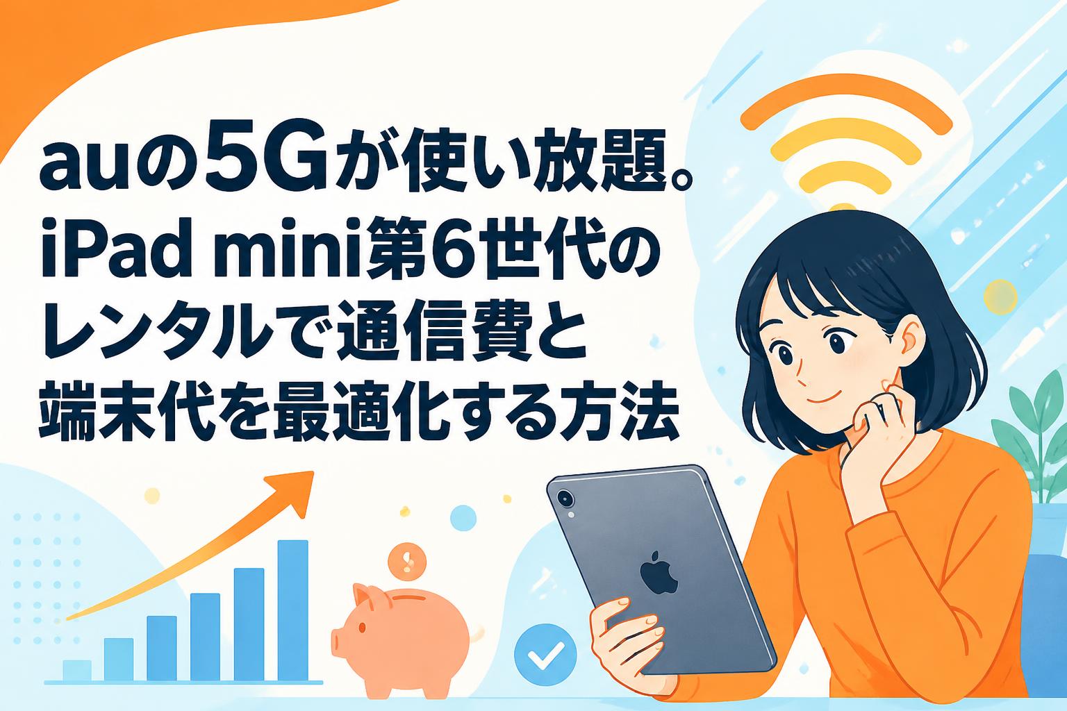 auの5Gが使い放題。iPad mini第6世代のレンタルで通信費と端末代を最適化する方法