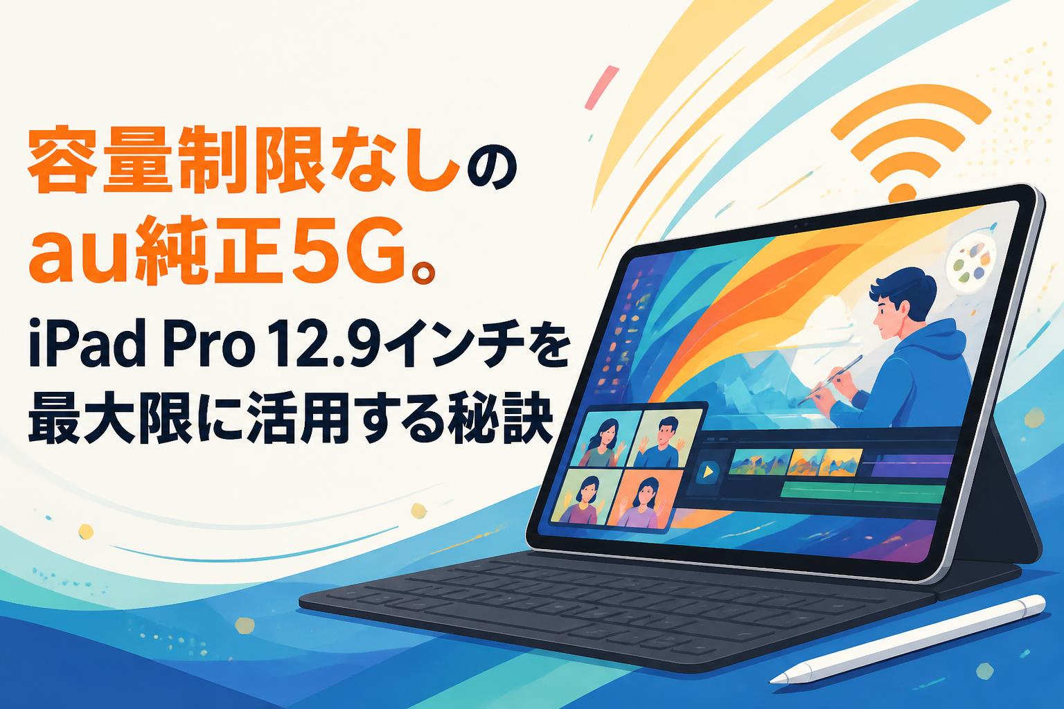 容量制限なしのau純正5G。iPad Pro 12.9インチを最大限に活用する秘訣