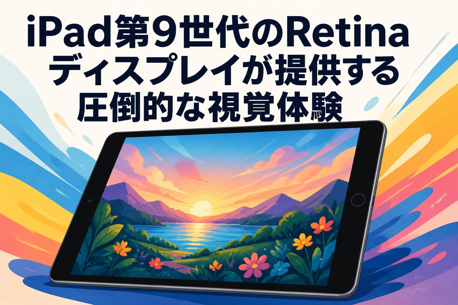 iPad第9世代のRetinaディスプレイが提供する圧倒的な視覚体験