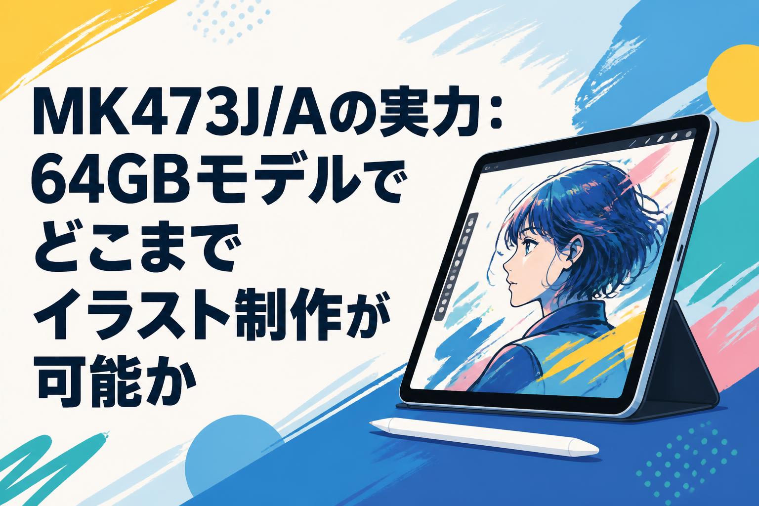 MK473J/Aの実力：64GBモデルでどこまでイラスト制作が可能か