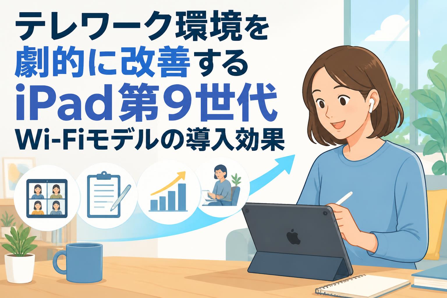テレワーク環境を劇的に改善するiPad第9世代Wi-Fiモデルの導入効果