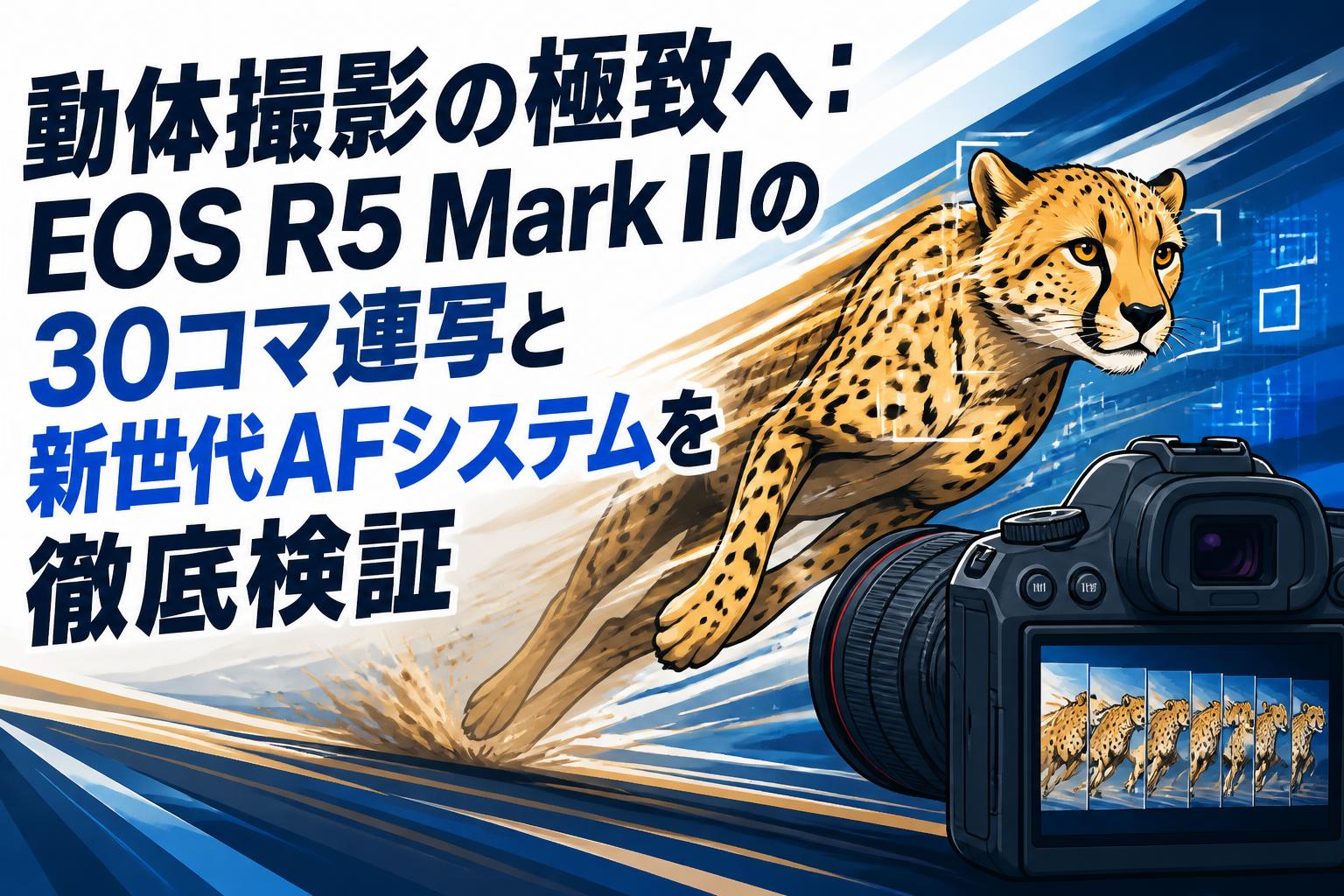 動体撮影の極致へ：EOS R5 Mark IIの30コマ連写と新世代AFシステムを徹底検証