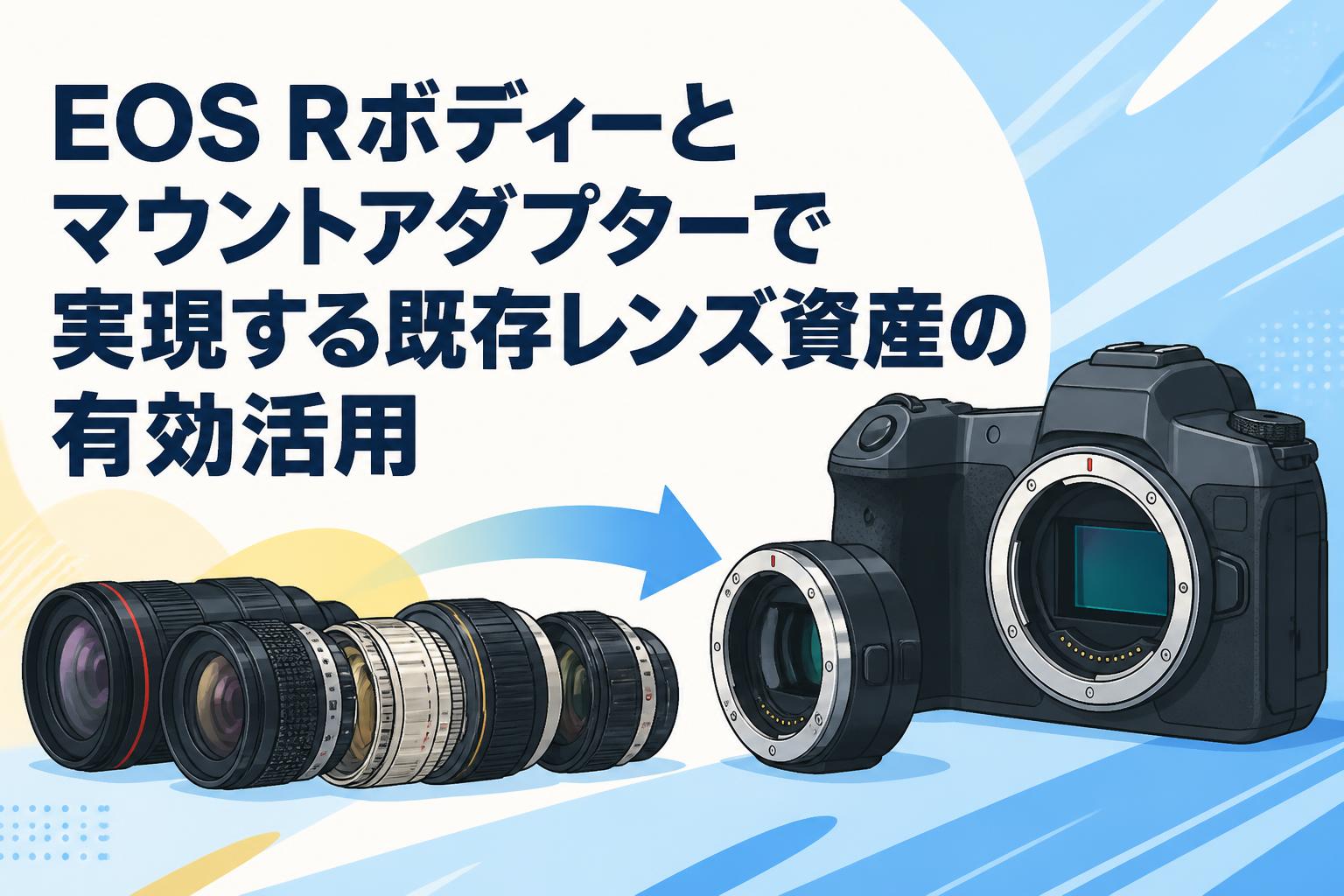 EOS Rボディーとマウントアダプターで実現する既存レンズ資産の有効活用
