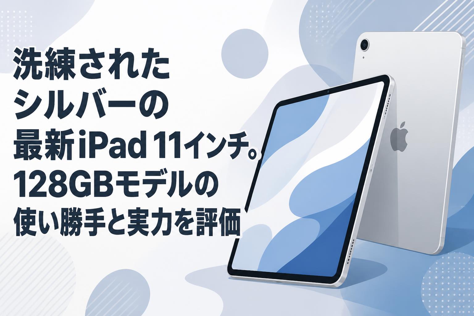洗練されたシルバーの最新iPad 11インチ。128GBモデルの使い勝手と実力を評価