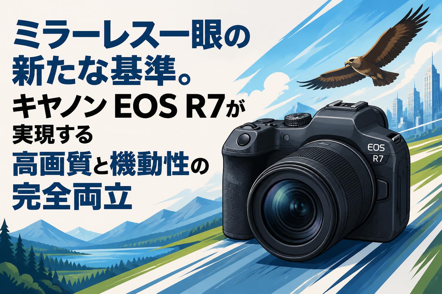 ミラーレス一眼の新たな基準。キヤノン EOS R7が実現する高画質と機動性の完全両立