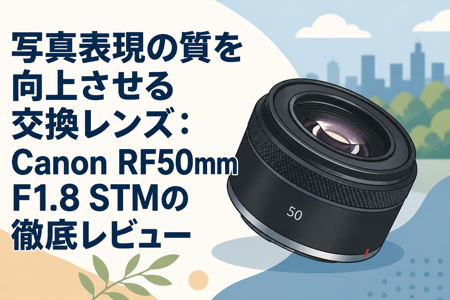写真表現の質を向上させる交換レンズ：Canon RF50mm F1.8 STMの徹底レビュー