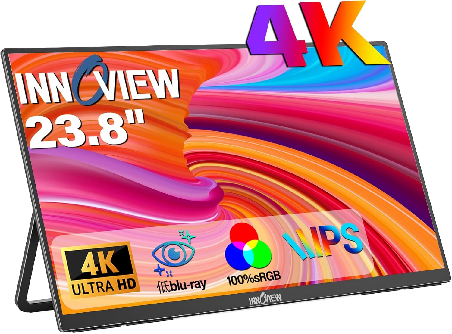 InnoView モバイルモニター 23.8インチ 4K モバイルディスプレイ