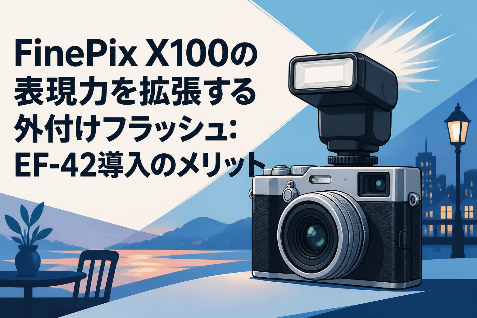 FinePix X100の表現力を拡張する外付けフラッシュ：EF-42導入のメリット