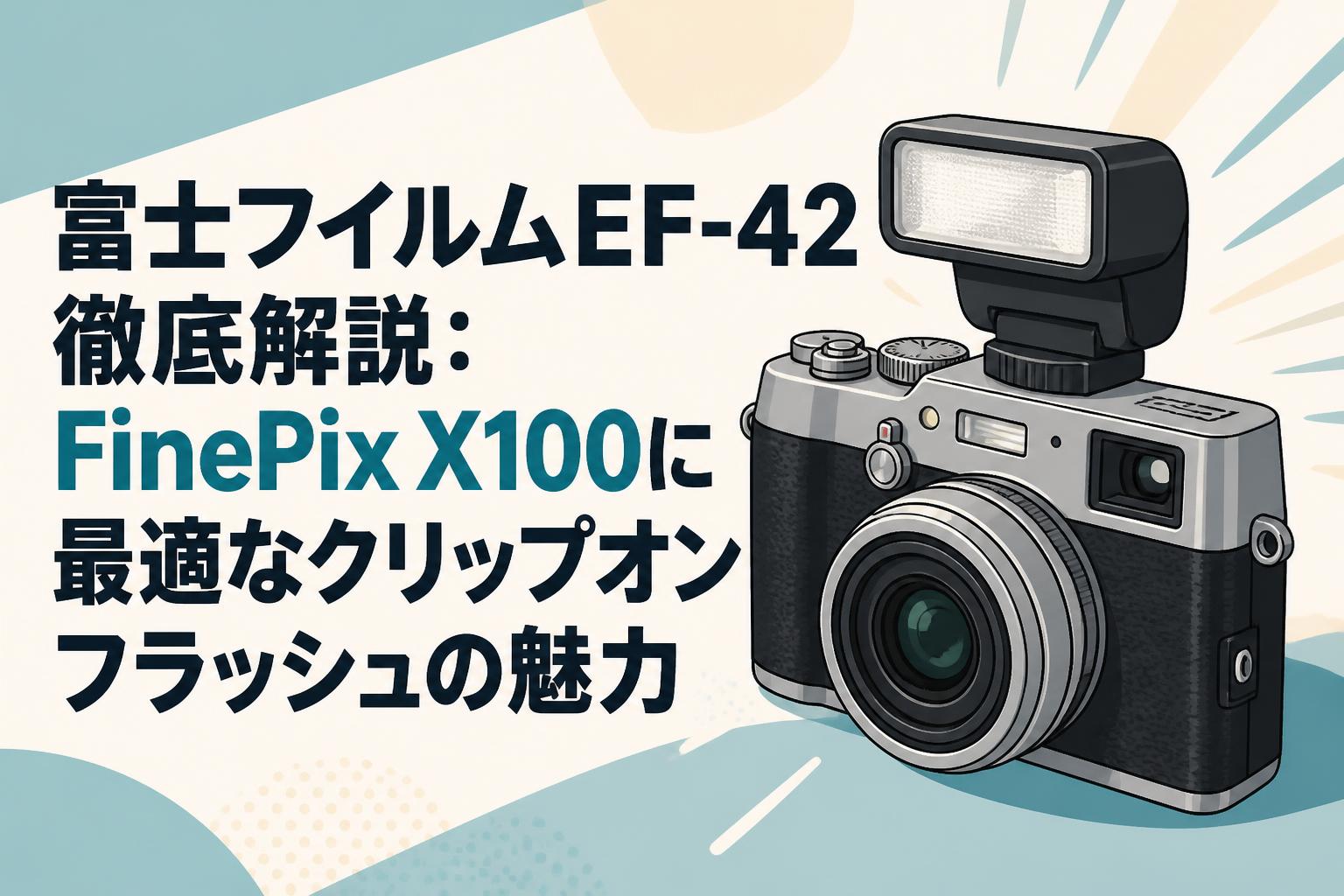 富士フイルムEF-42徹底解説：FinePix X100に最適なクリップオンフラッシュの魅力