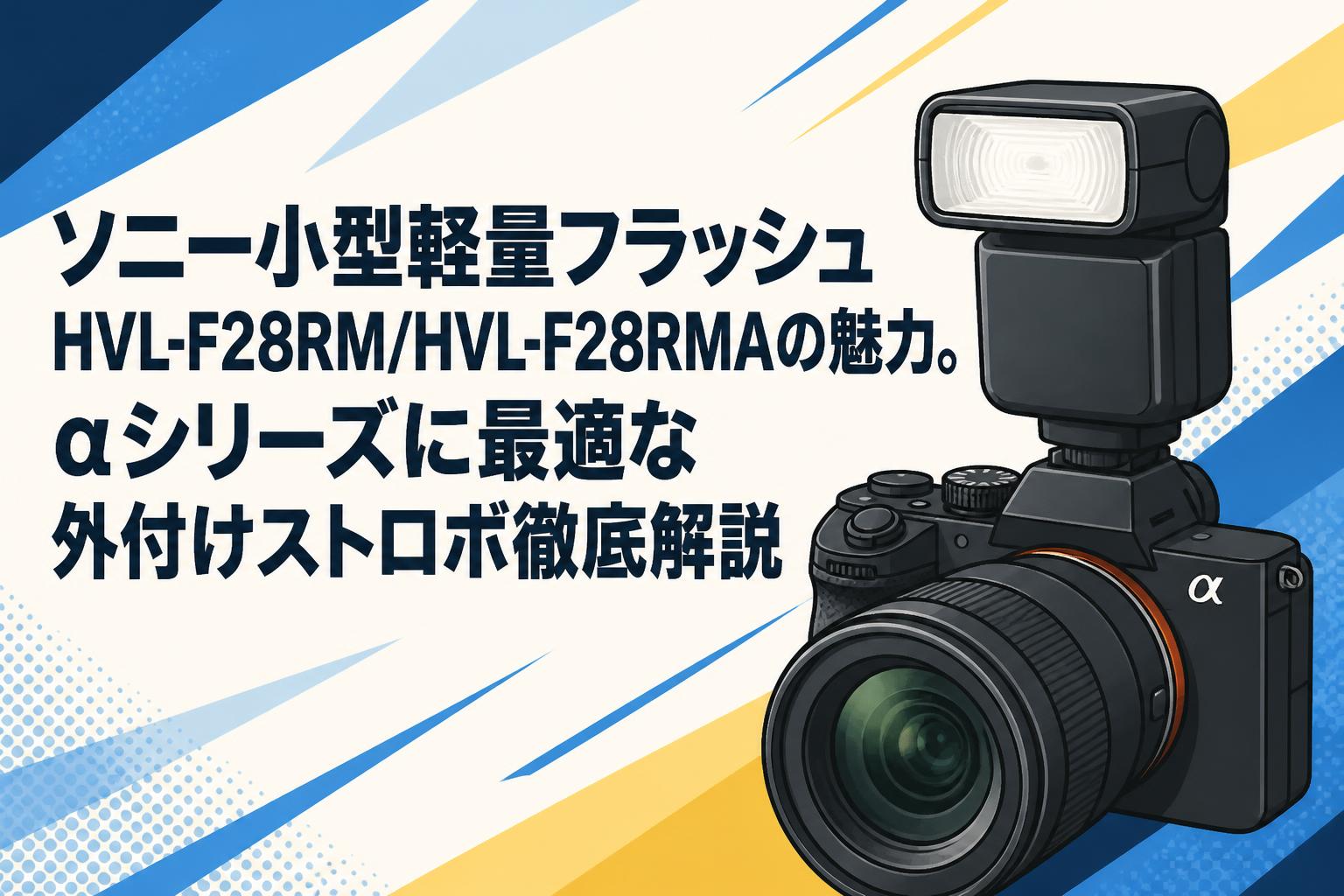 ソニー小型軽量フラッシュHVL-F28RM/HVL-F28RMAの魅力。αシリーズに最適な外付けストロボ徹底解説