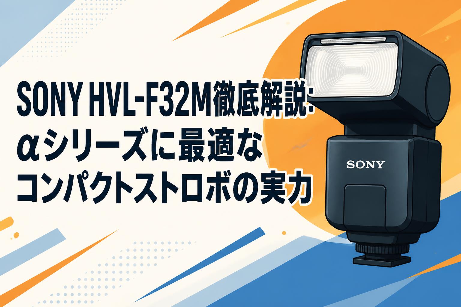 SONY HVL-F32M徹底解説：αシリーズに最適なコンパクトストロボの実力