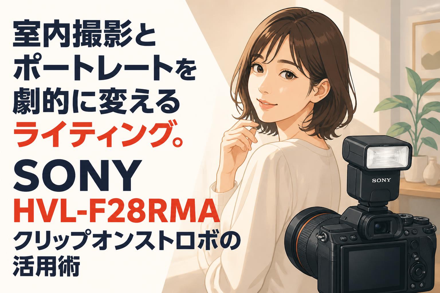 室内撮影とポートレートを劇的に変えるライティング。SONY HVL-F28RMAクリップオンストロボの活用術