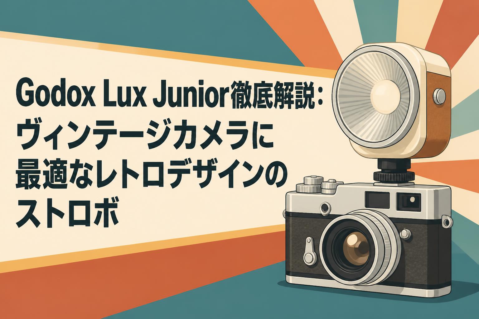 Godox Lux Junior徹底解説：ヴィンテージカメラに最適なレトロデザインのストロボ