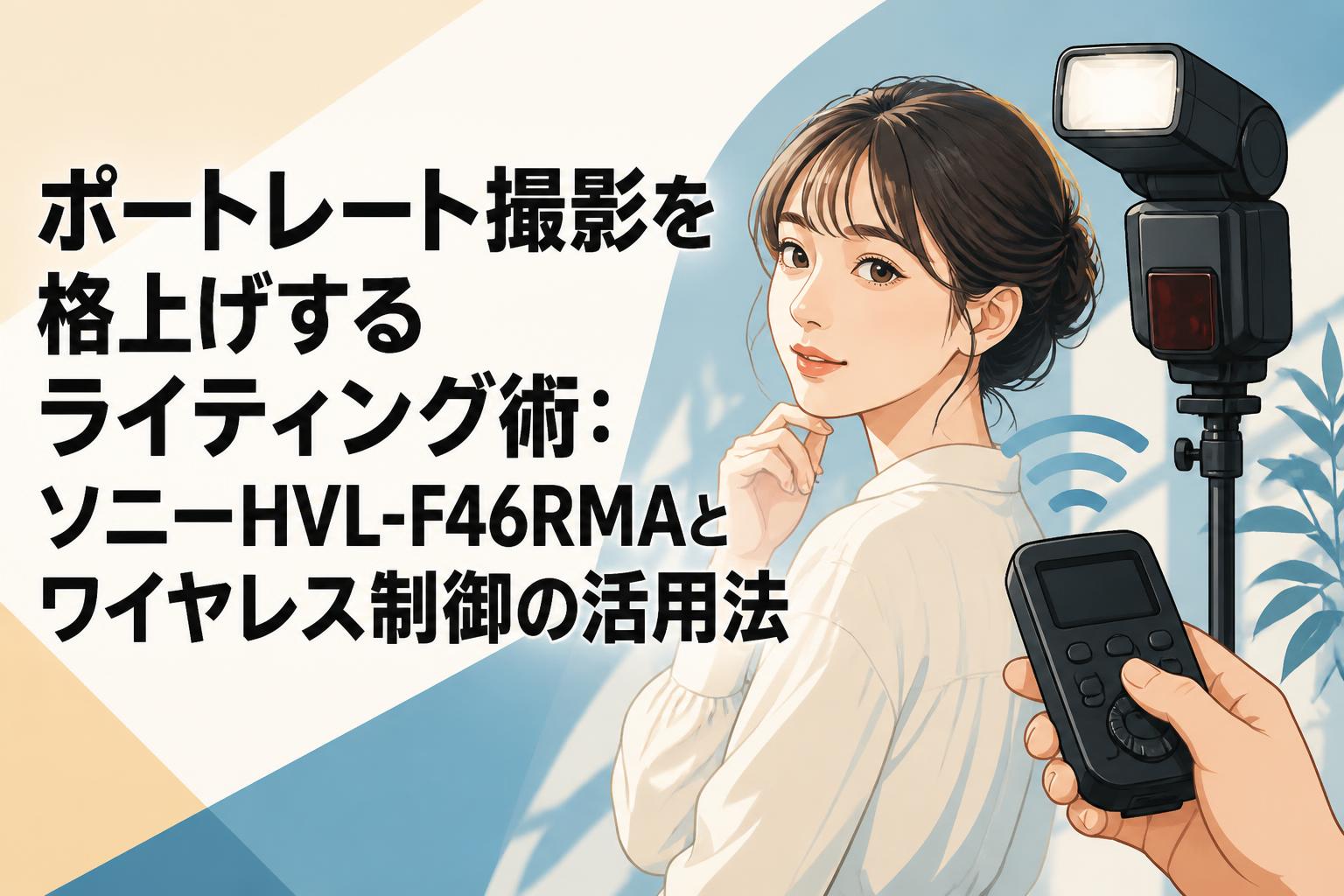 ポートレート撮影を格上げするライティング術：ソニーHVL-F46RMAとワイヤレス制御の活用法
