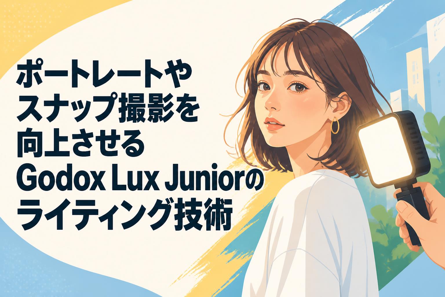 ポートレートやスナップ撮影を向上させるGodox Lux Juniorのライティング技術